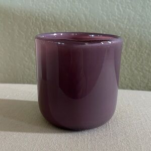 Pottery Barn Purple Ceramic Candle Holder, Excellent Condition